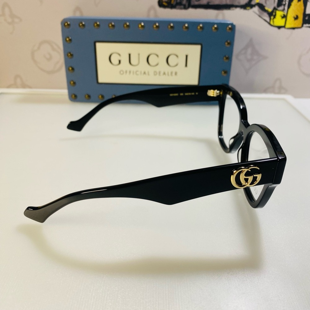 New Gucci Demo GG1424 Butterfly Ladies Fashion Optical Eyeglasses GG1424O 005 54 - Picture 11 of 12